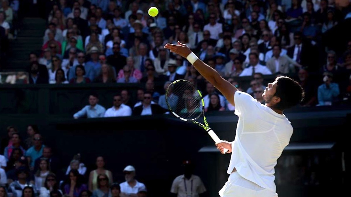 Carlos Alcaraz à Wimbledon // Source : beIN Sports Carlos Alcaraz à Wimbledon // Source : beIN Sports