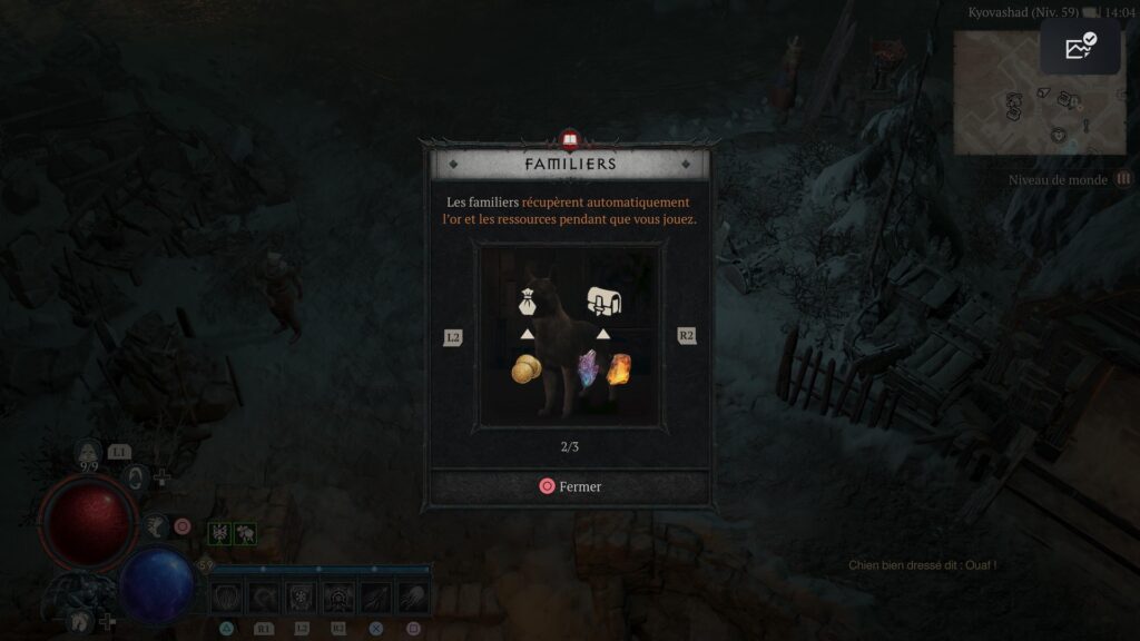Les familiers dans Diablo IV // Source : Capture PS5 Les familiers dans Diablo IV // Source : Capture PS5