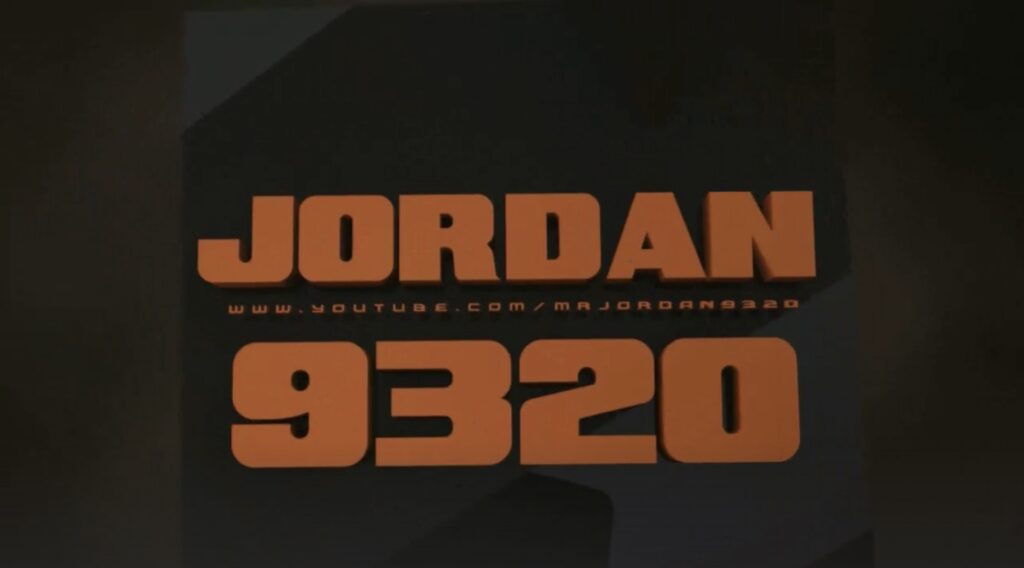 Dans l'intro de ses vidéos, le logo de Jordan9320 apparait massivement // Source : Capture d'écran Numerama Dans l'intro de ses vidéos, le logo de Jordan9320 apparait massivement // Source : Capture d'écran Numerama