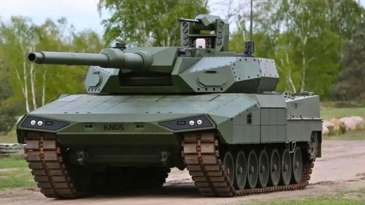 La dernière version du Leopard 2 arc 3.0. // Source : KNDS La dernière version du Leopard 2 arc 3.0. // Source : KNDS