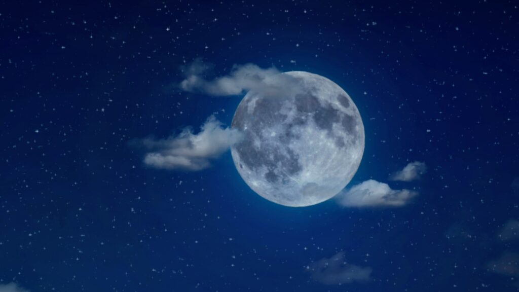 La Lune dans le ciel. // Source : Envato La Lune dans le ciel. // Source : Envato