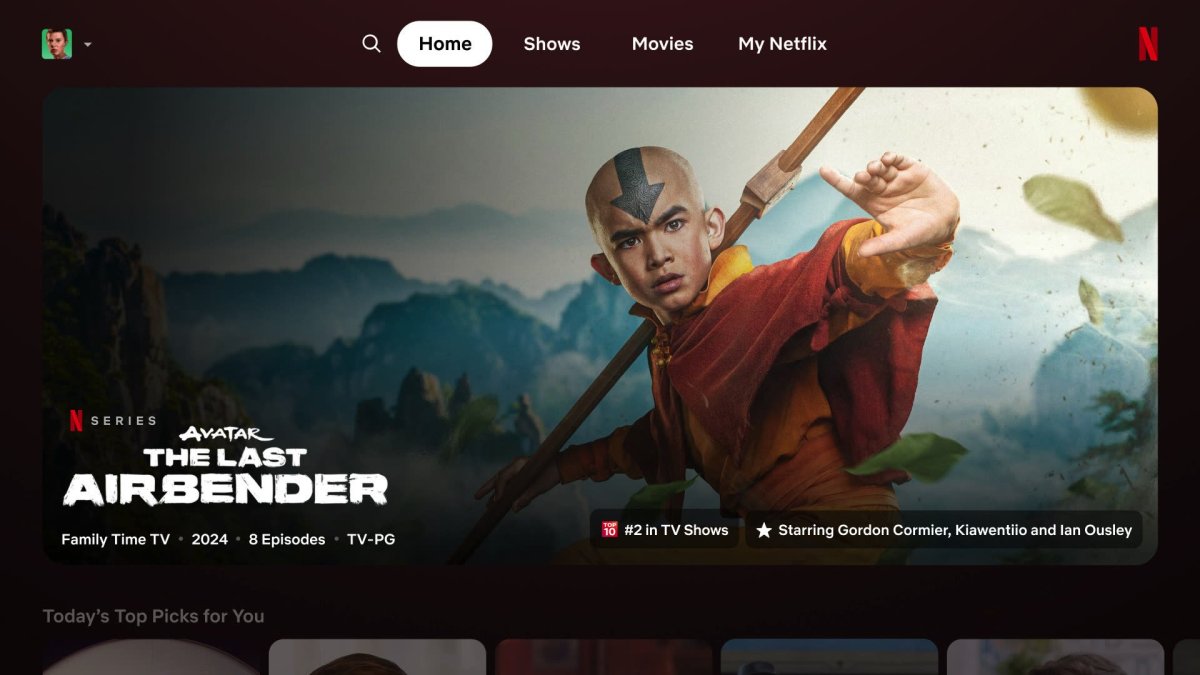 La nouvelle interface d'accueil de Netflix. // Source : Netflix La nouvelle interface d'accueil de Netflix. // Source : Netflix
