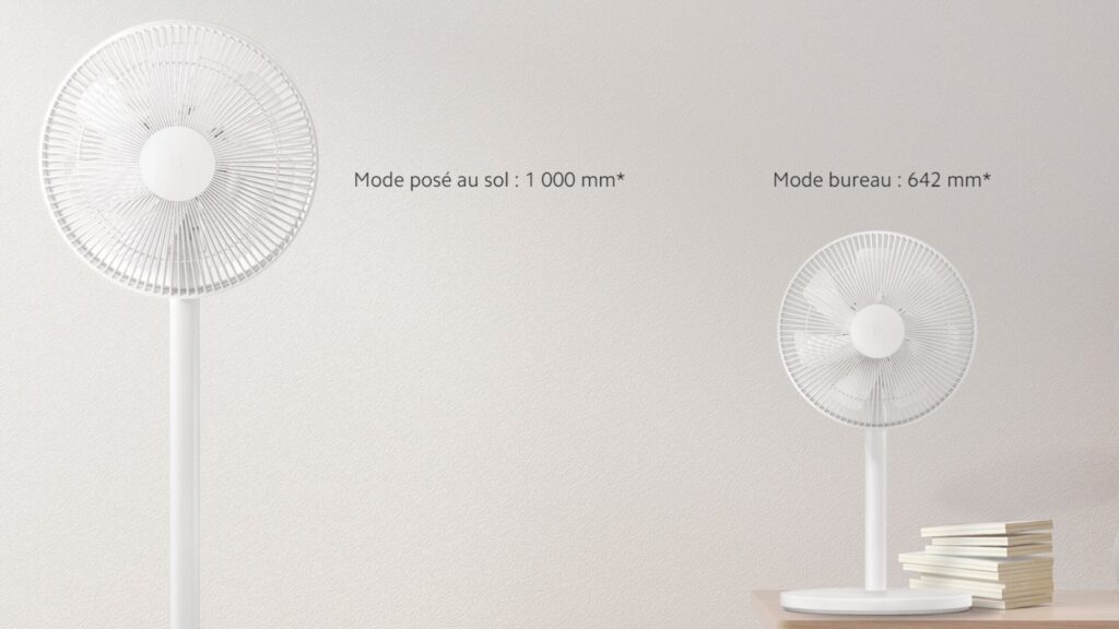 Les diemsniosn du Mi Smart Standing Fan 2 Lite // Source : Xiaomi Les diemsniosn du Mi Smart Standing Fan 2 Lite // Source : Xiaomi