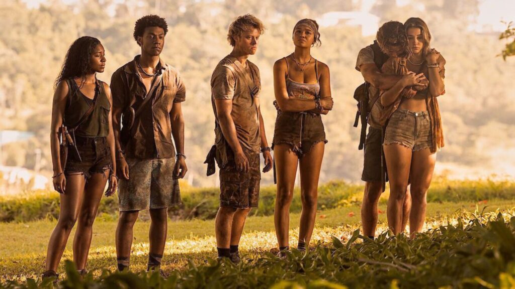 Toute l'équipe des Pogues d'Outer Banks en saison 3. // Source : Netflix Toute l'équipe des Pogues d'Outer Banks en saison 3. // Source : Netflix