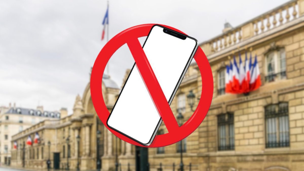 L'Élysée voudrait interdire les smartphones pour les plus jeunes. // Source : Deposit / Élysée L'Élysée voudrait interdire les smartphones pour les plus jeunes. // Source : Deposit / Élysée