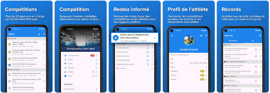 SplashMe est l'application indispensable pour suivre les résultats des compétitions de natation SplashMe est l'application indispensable pour suivre les résultats des compétitions de natation