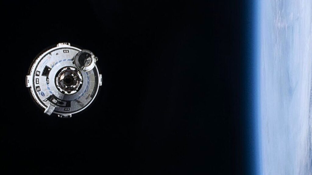 Starliner de Boeing a rencontré plusieurs fuites en plein vol. // Source : NASA Starliner de Boeing a rencontré plusieurs fuites en plein vol. // Source : NASA