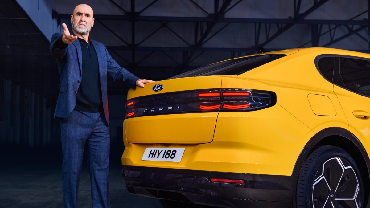 Ford Capri avec Eric Cantona // Source : Ford Ford Capri avec Eric Cantona // Source : Ford