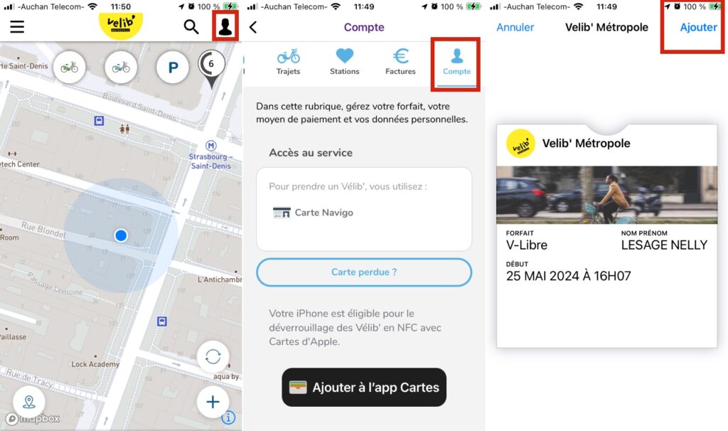 La création d'un passe iPhone pour un abonnement existant. La création d'un passe iPhone pour un abonnement existant.