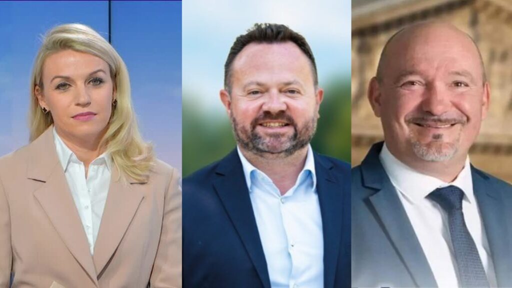 Hélène Laporte, Bruno Bilde et Frederic Boccaletti, sont tous trois députés RN et ont participé à des référendums illégaux organisés par la Russie. // Source : France 3 / DR Hélène Laporte, Bruno Bilde et Frederic Boccaletti, sont tous trois députés RN et ont participé à des référendums illégaux organisés par la Russie. // Source : France 3 / DR