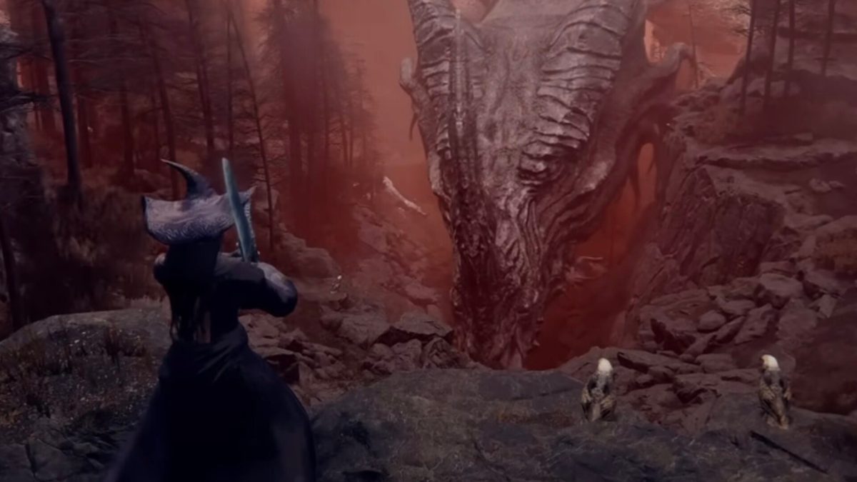 Dragon dans Elden Ring // Source : Capture YouTube Dragon dans Elden Ring // Source : Capture YouTube