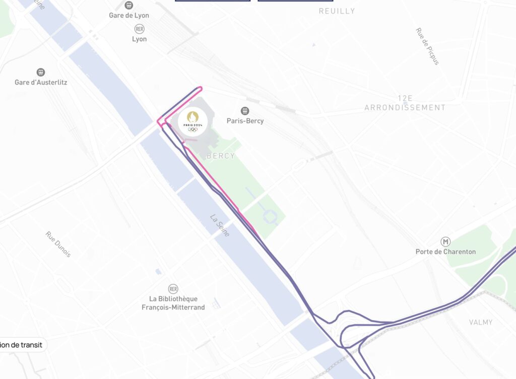 Les voies côté Bercy // Source : Capture d'écran Numerama Les voies côté Bercy // Source : Capture d'écran Numerama