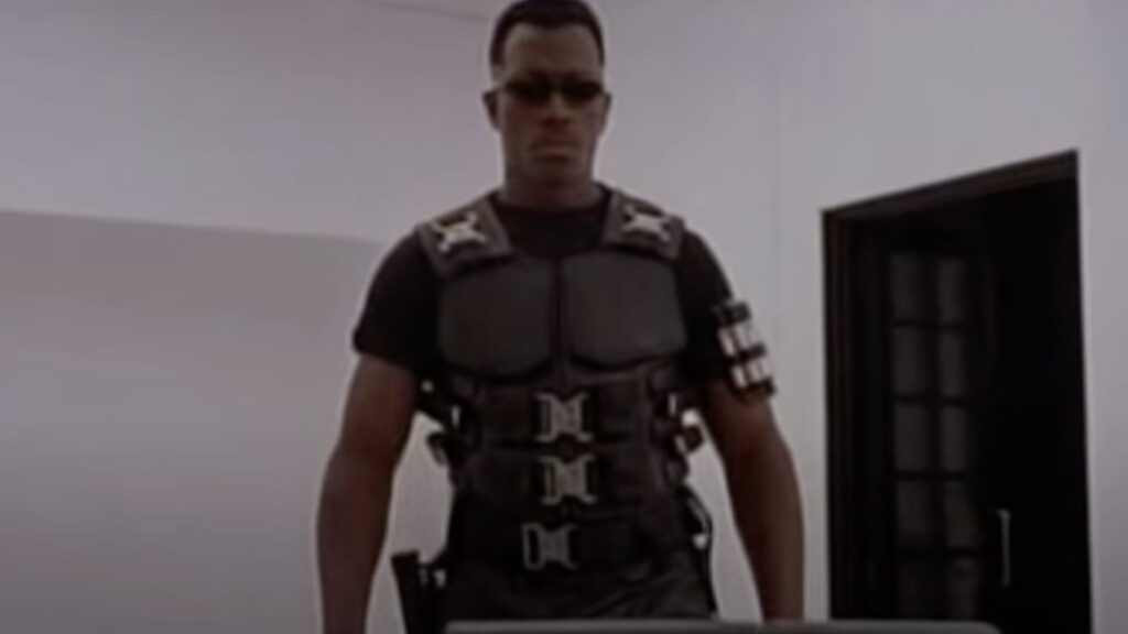 Wesley Snipes dans Blade // Source : Capture YouTube Wesley Snipes dans Blade // Source : Capture YouTube