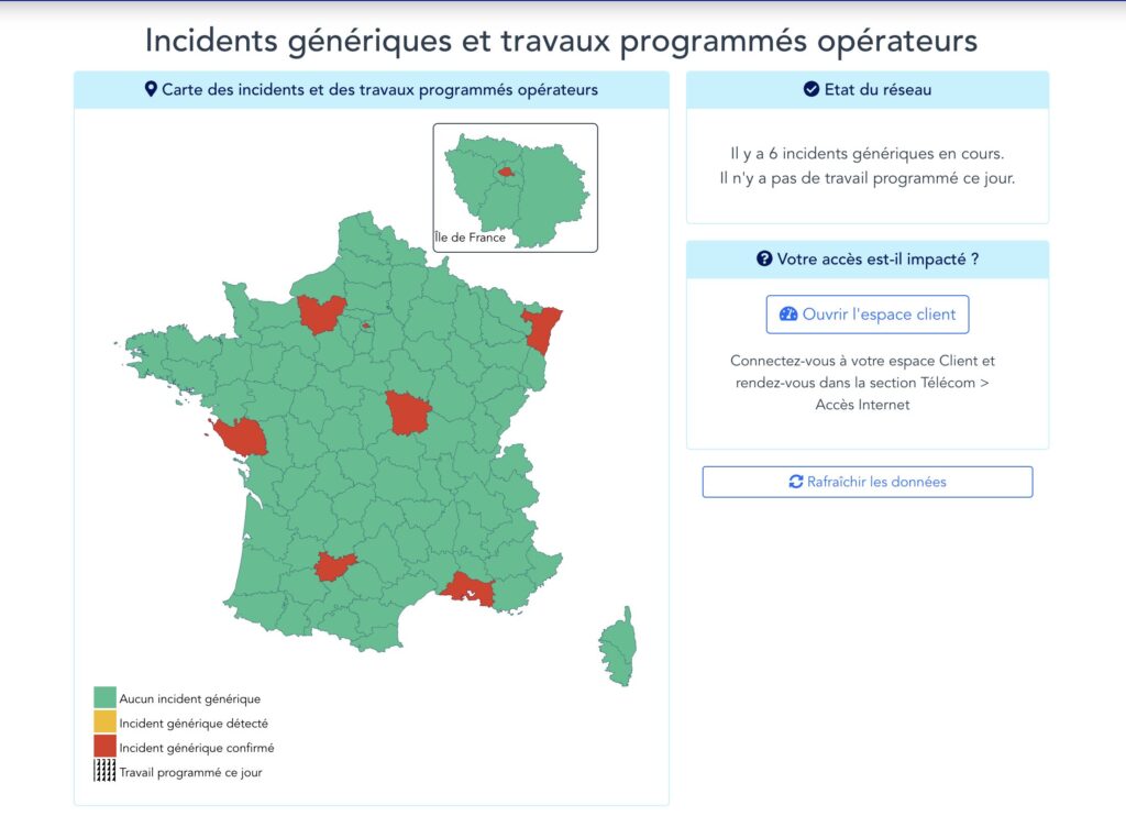 Les incidents constatés par OVH sur son infrastructure // Source : OVH Les incidents constatés par OVH sur son infrastructure // Source : OVH