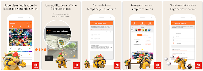 Contrôle parental Nintendo Switch // Source : Nintendo Co., Ltd. Contrôle parental Nintendo Switch // Source : Nintendo Co., Ltd.