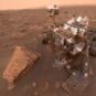 Selfie de Curiosity sur Mars. // Source : NASA/JPL-Caltech/MSSS (image recadrée) Selfie de Curiosity sur Mars. // Source : NASA/JPL-Caltech/MSSS (image recadrée)