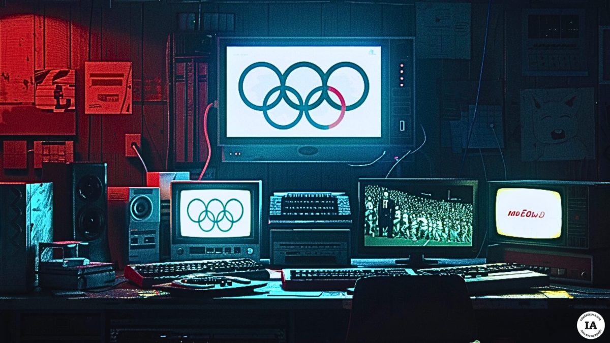 Les hackers militants vont cibler des sites liés aux JO 2024. // Source : Numerama avec Midjourney Les hackers militants vont cibler des sites liés aux JO 2024. // Source : Numerama avec Midjourney
