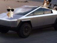 Deux chiens échappés d'un Cybertruck (photo non contractuelle) // Source : Montage (honteux) Numerama Deux chiens échappés d'un Cybertruck (photo non contractuelle) // Source : Montage (honteux) Numerama