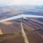 Un drone russe touché par un drone ukrainien. // Source : Ministère de la défense ukrainienne Un drone russe touché par un drone ukrainien. // Source : Ministère de la défense ukrainienne