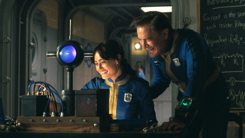 Ella Purnell et Kyle MacLachlan dans Fallout. // Source : Amazon Prime Video