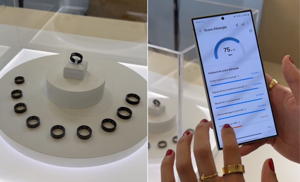 L'application de Samsung permet de retrouver les données de sa bague. Elle est réservée à Android. // Source : Numerama L'application de Samsung permet de retrouver les données de sa bague. Elle est réservée à Android. // Source : Numerama