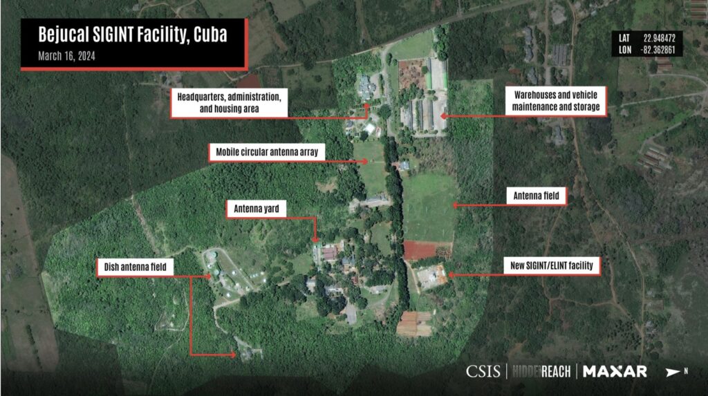 La base Bejucal à Cuba. // Source : Center for Strategic and International Studies La base Bejucal à Cuba. // Source : Center for Strategic and International Studies