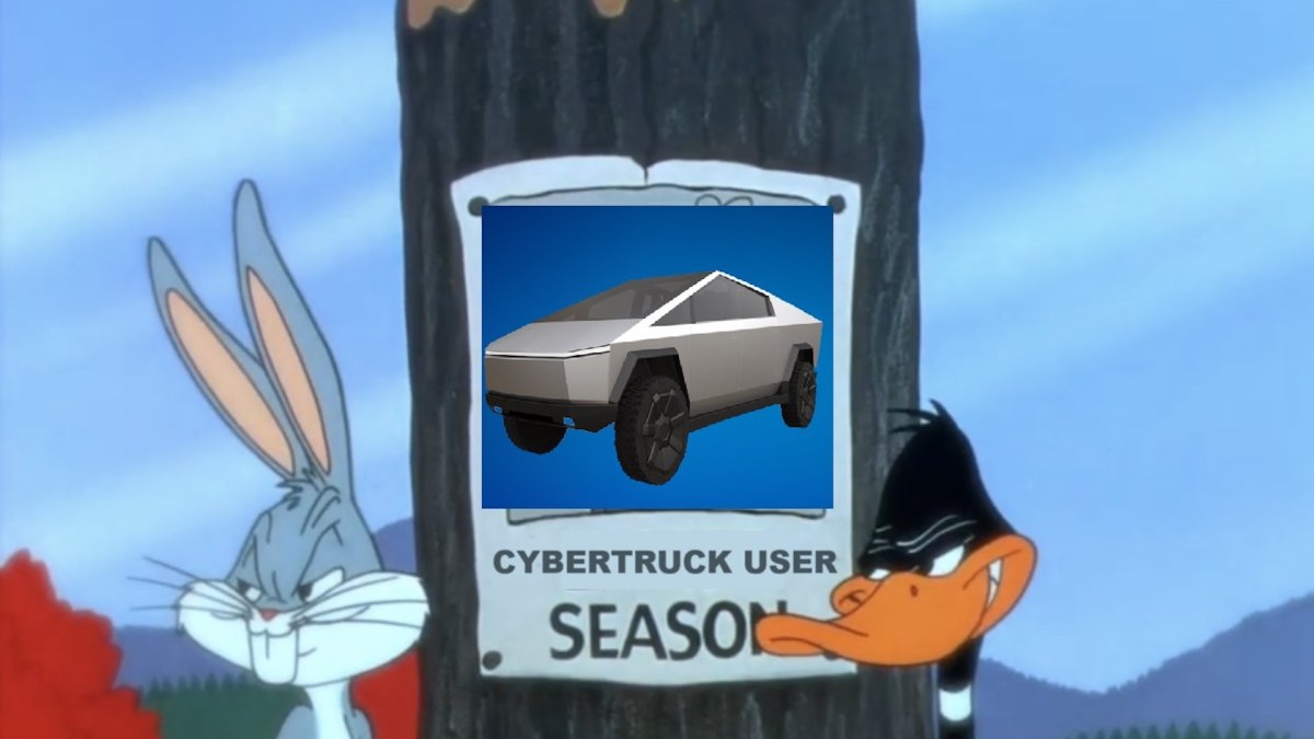 Mème Cybertruck dans Tesla // Source : Twitter Mème Cybertruck dans Tesla // Source : Twitter