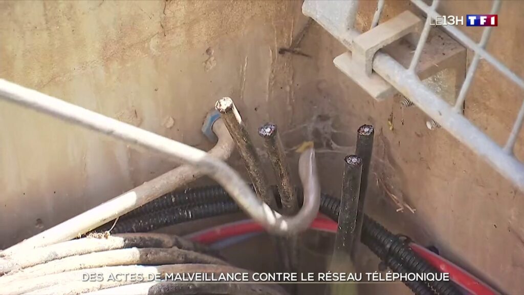 Les câbles sectionnés au JT de TF1 Les câbles sectionnés au JT de TF1