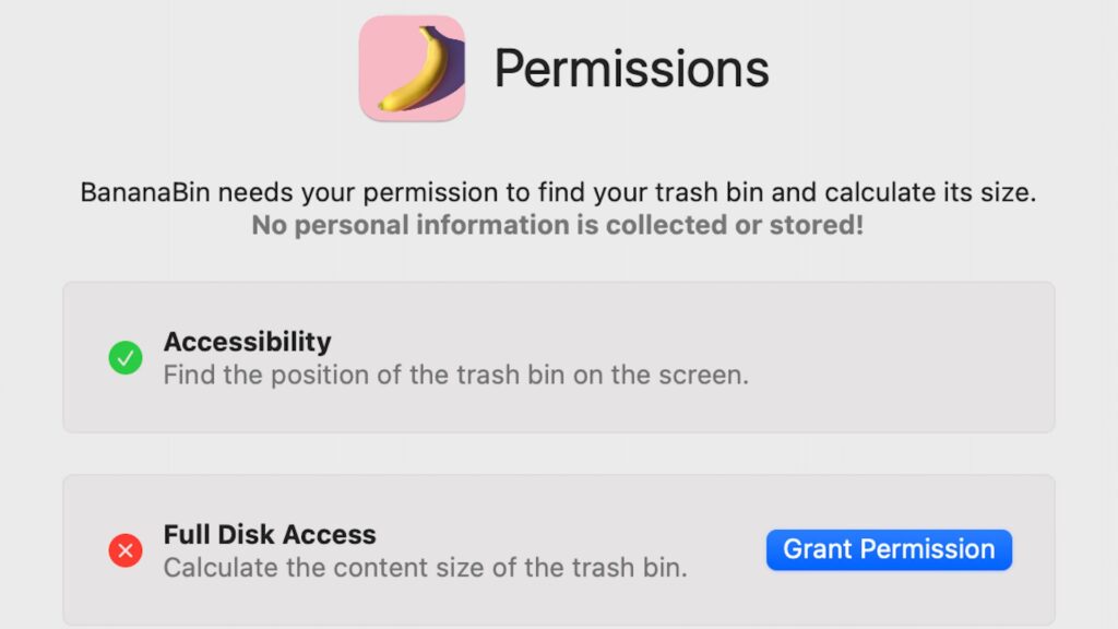 Application BananaBin // Source : BananaBin