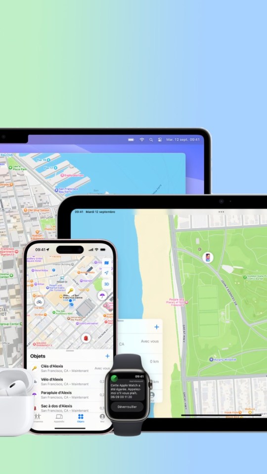 La fonction Localiser d'Apple. // Source : Numerama La fonction Localiser d'Apple. // Source : Numerama