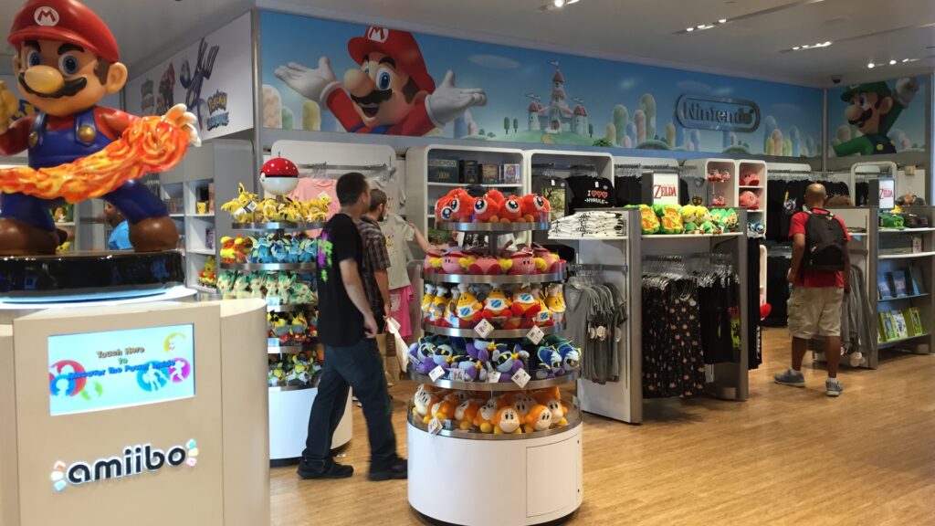 La boutique Nintendo World de New York. La boutique Nintendo World de New York.