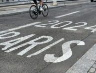 Une voie Paris 2024, à Paris. // Source : Numerama Une voie Paris 2024, à Paris. // Source : Numerama