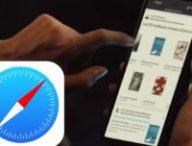 Un des smartphones Android dans la pub Apple. // Source : Safari Un des smartphones Android dans la pub Apple. // Source : Safari