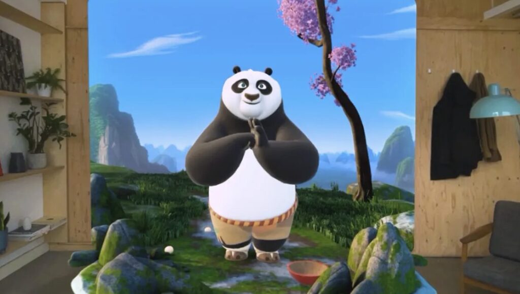 Dans cette application, le panda sort de sa fenêtre et procure un effet 3D très satisfaisant. Dans cette application, le panda sort de sa fenêtre et procure un effet 3D très satisfaisant.