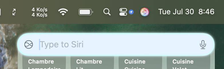 La nouvelle interface de Siri sur Mac. Malheureusement, les réponses sont toujours les mêmes. Le nouveau modèle n'est pas actif. La nouvelle interface de Siri sur Mac. Malheureusement, les réponses sont toujours les mêmes. Le nouveau modèle n'est pas actif.