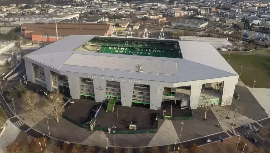 Le Stade Geoffroy-Guichard où doivent s'affronter le Canada et la Nouvelle-Zélande. // Source : ASSE