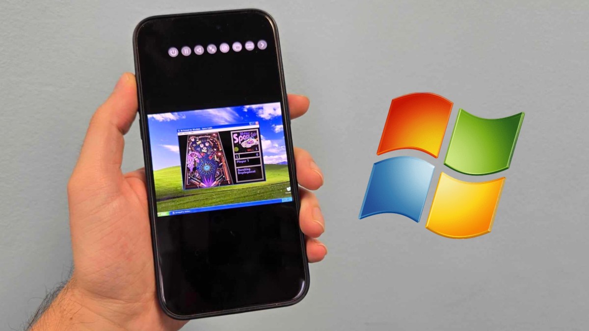 Windows XP sur iPhone. // Source : Numerama Windows XP sur iPhone. // Source : Numerama