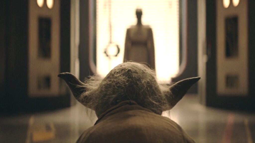 Même Yoda a passé une tête dans The Acolyte // Source : Disney+ Même Yoda a passé une tête dans The Acolyte // Source : Disney+