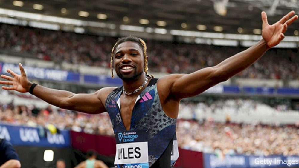 Sprint avec Noah Lyles // Source : Netflix Sprint avec Noah Lyles // Source : Netflix