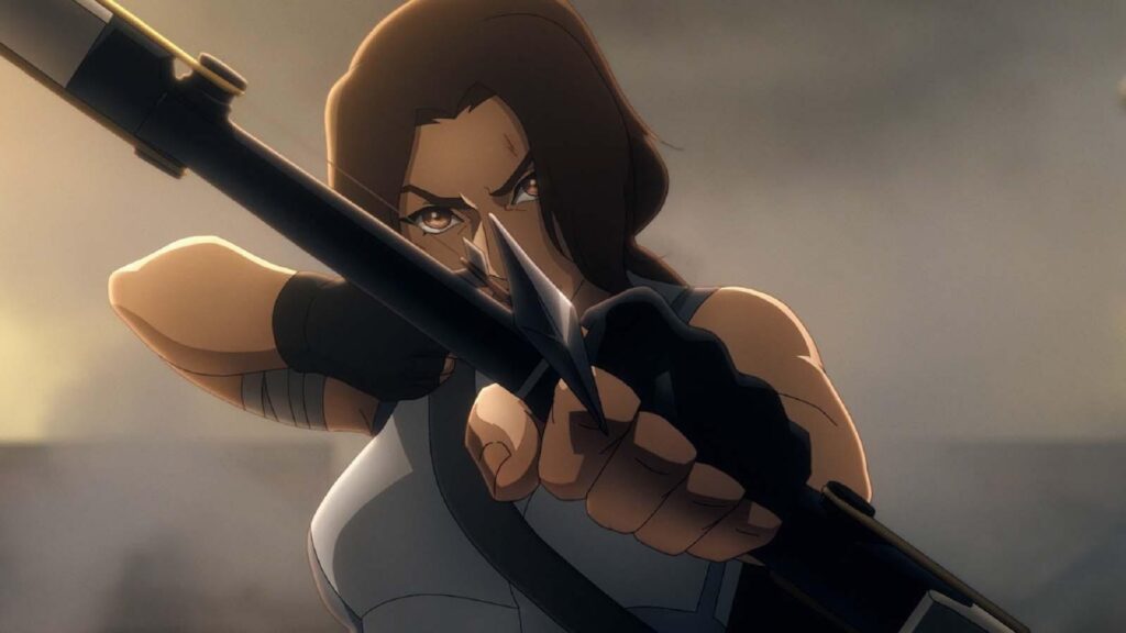 Lara Croft, toujours aussi badass // Source : Netflix Lara Croft, toujours aussi badass // Source : Netflix