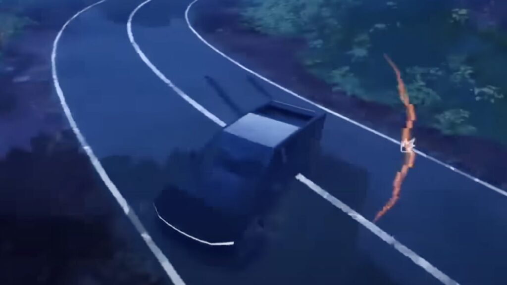 Le Cybertruck dans Fortnite // Source : Capture YouTube Le Cybertruck dans Fortnite // Source : Capture YouTube