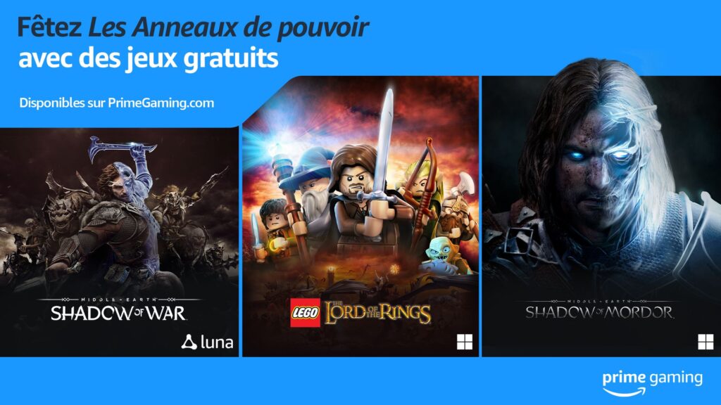 Trois jeux SDA offerts sur Amazon Prime // Source : Amazon Trois jeux SDA offerts sur Amazon Prime // Source : Amazon