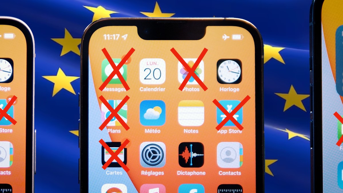 Les applications qui seront bientôt supprimables en Europe. // Source : Numerama Les applications qui seront bientôt supprimables en Europe. // Source : Numerama