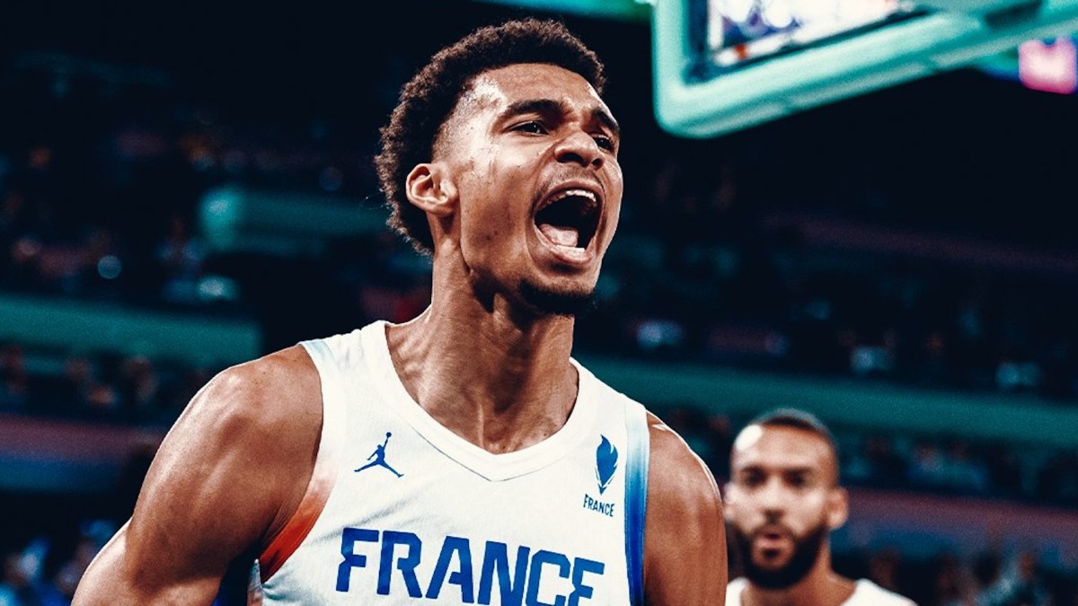 La France en finale des JO 2024 en basket // Source : Twitter EDF La France en finale des JO 2024 en basket // Source : Twitter EDF