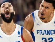 France - Allemagne en basket aux JO 2024 // Source : Twitter EDF France - Allemagne en basket aux JO 2024 // Source : Twitter EDF