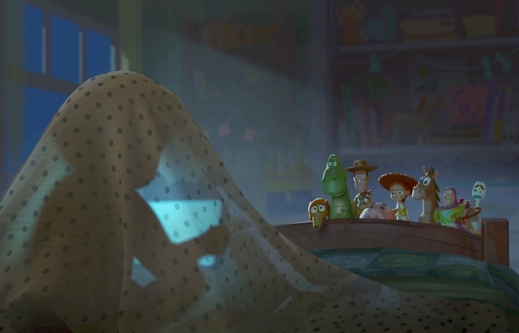 Bonnie et ses jouets dans Toy Story 5 // Source : Pixar Bonnie et ses jouets dans Toy Story 5 // Source : Pixar