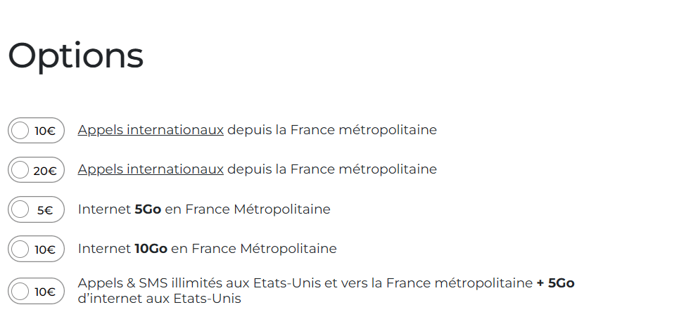 Les options chez Syma Mobile sont un vrai plus Les options chez Syma Mobile sont un vrai plus