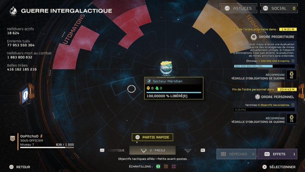 La dernière mission d'Helldivers 2 // Source : Capture PS5 La dernière mission d'Helldivers 2 // Source : Capture PS5