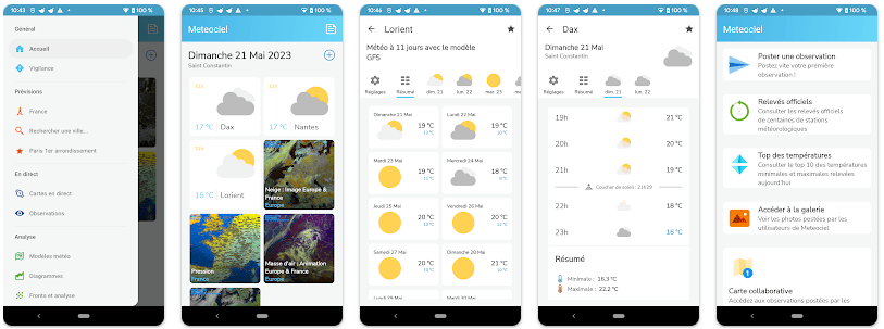 Application Météociel Application Météociel