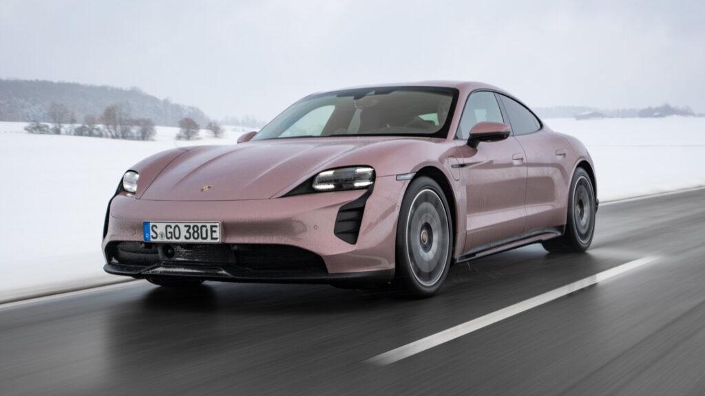 La Porsche Taycan. // Source : Porsche La Porsche Taycan. // Source : Porsche